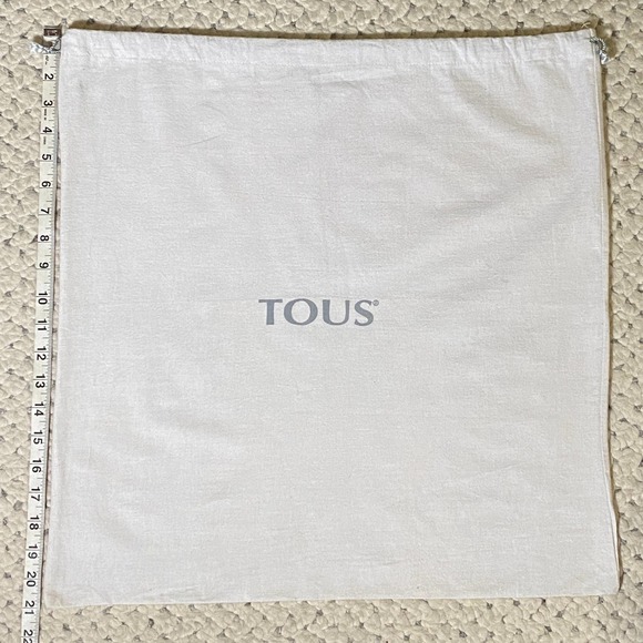 TOUS Large Tote Bear Duffle Messenger Dust Bag XL Signature Sleeper 21" 20.5" - Picture 2 of 5